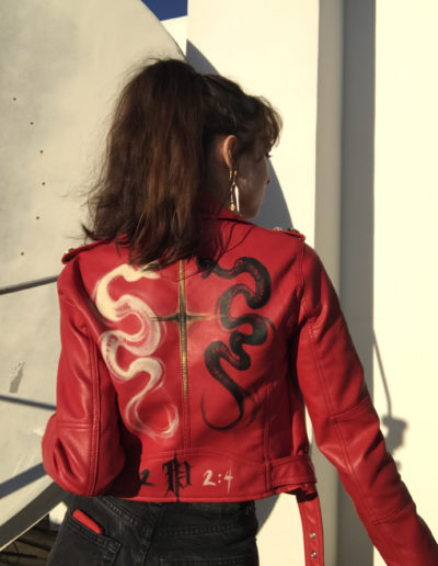 Painted Leather Jacket